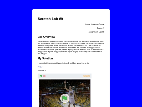 scratchLab9 screenshot