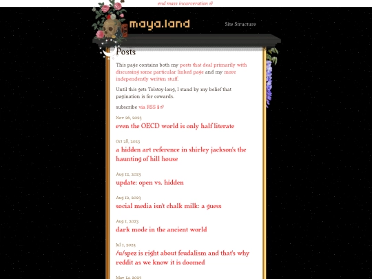 posts screenshot