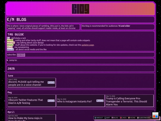 more/archive/blog screenshot