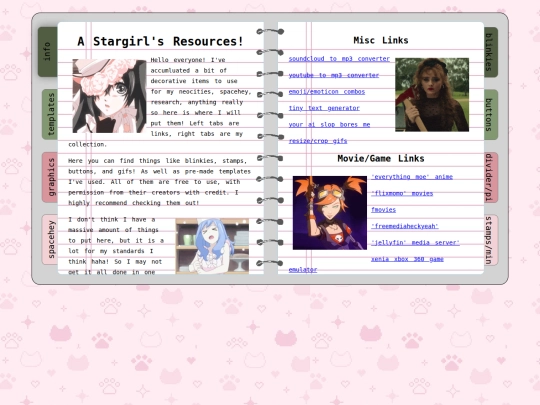 resources screenshot