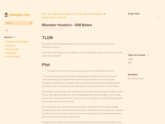 Dungeons-And-Dragons/GM-Notes/Completed-Quest/Monster-Hunters---GM-Notes screenshot