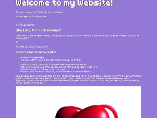 qwert/aboutme screenshot