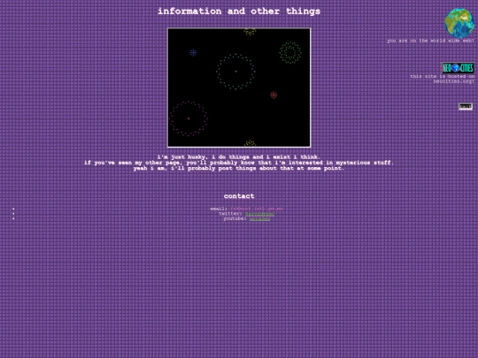info screenshot