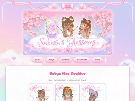 blossoms/archive screenshot