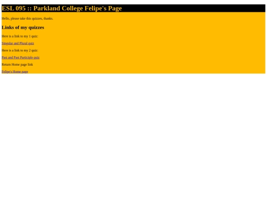 Quizzes screenshot