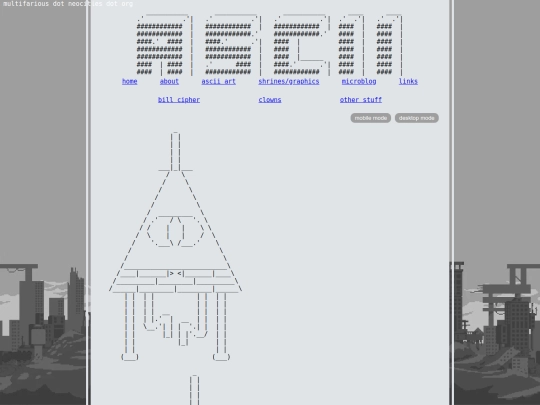 ascii/bill screenshot