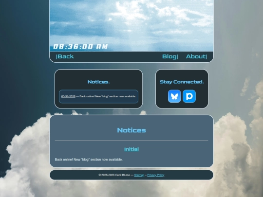 categories/notices screenshot