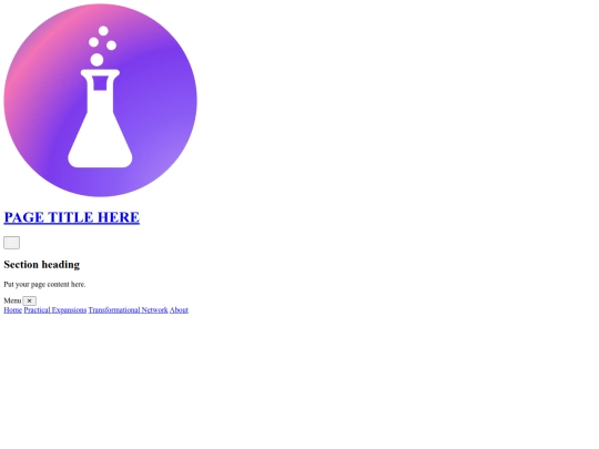 page-template screenshot