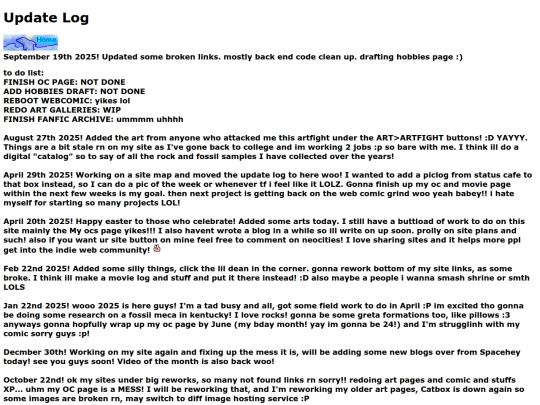 updatelog screenshot