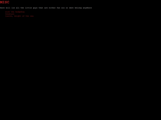 oc/misc/start screenshot