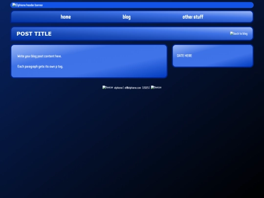 blog-template screenshot