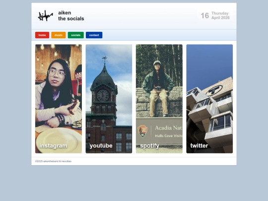 socials screenshot