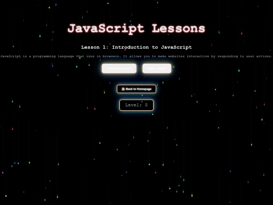 lessons screenshot