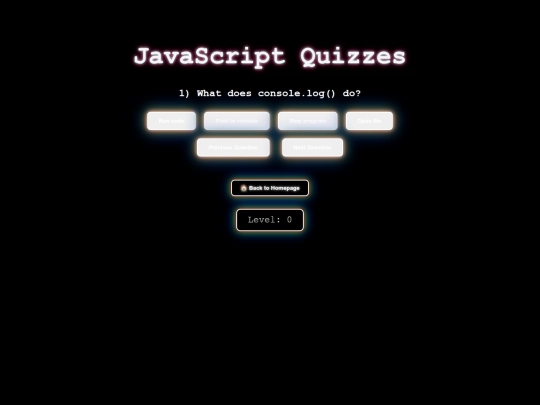 quizzes screenshot