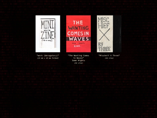 zines screenshot