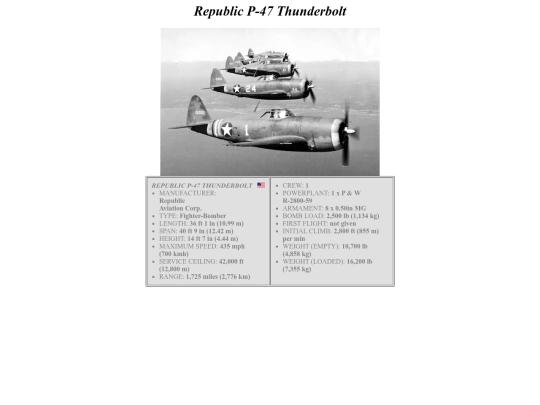 hardware/aircraft/Republic_P-47_Thunderbolt screenshot