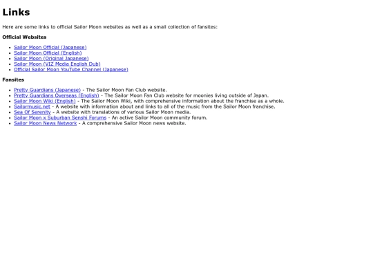 links screenshot