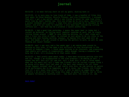 journal screenshot