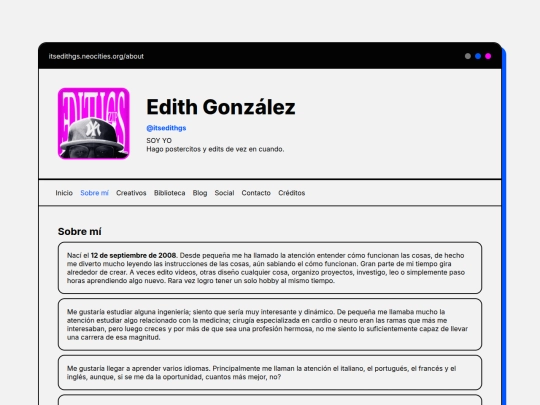 pages/about screenshot