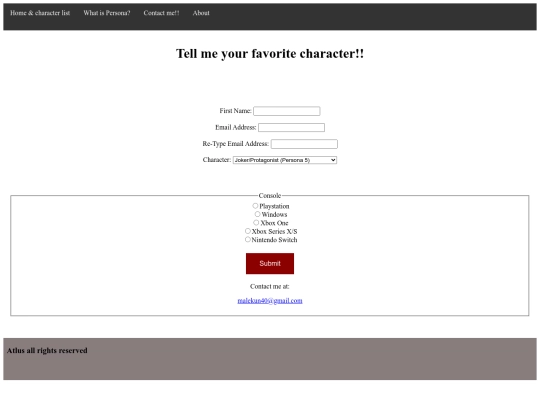 contact screenshot