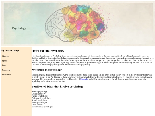 psychology screenshot