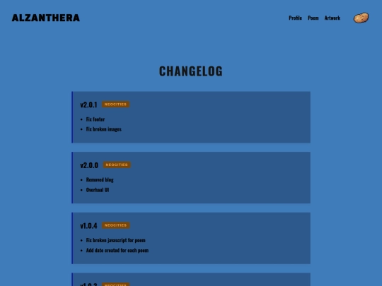 changelog screenshot