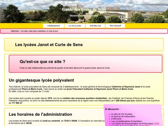 janot-web/les_lycees screenshot