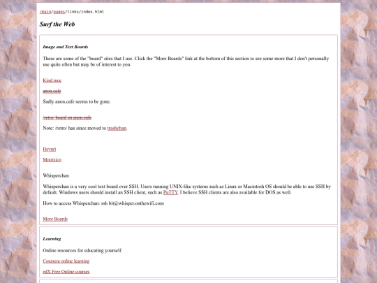 pages/links screenshot