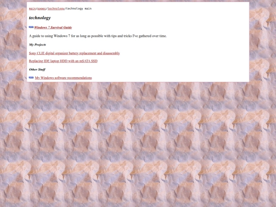 pages/technology screenshot