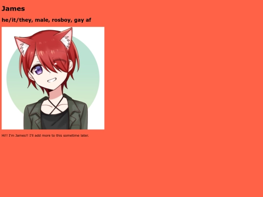 Pages/James/James screenshot