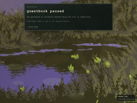 guestbook screenshot