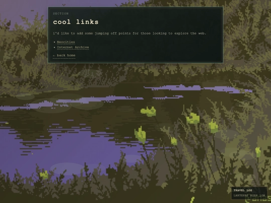 links screenshot