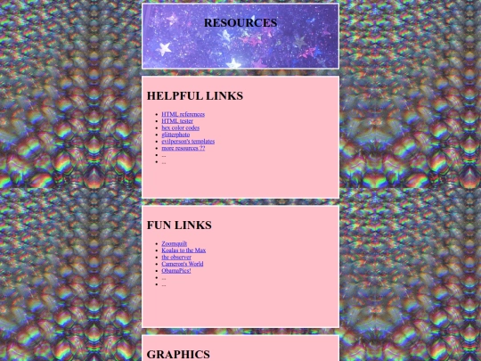 resources screenshot