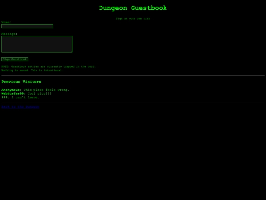 guestbook screenshot