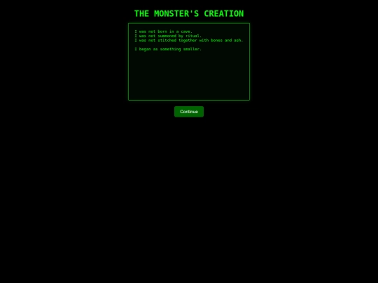 monsterscreation screenshot