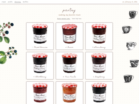 directory/pantry screenshot