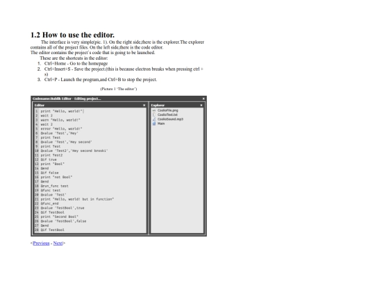HowToUseEditor screenshot