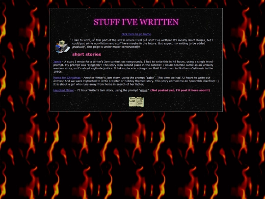 writing screenshot