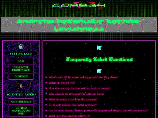 FAQ screenshot