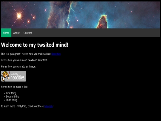 index screenshot