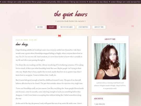 diary screenshot