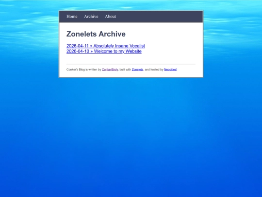 Blog/archive screenshot