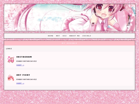 socials screenshot