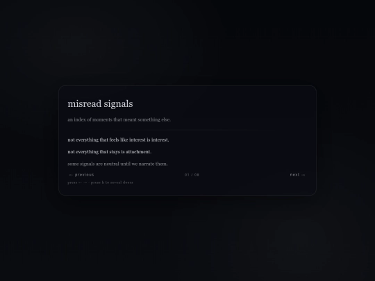 misreadsignals screenshot