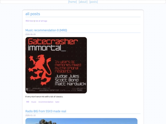 posts screenshot