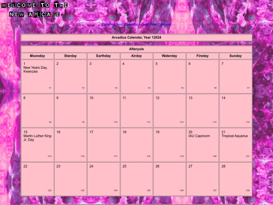 arcadiuscalendar screenshot