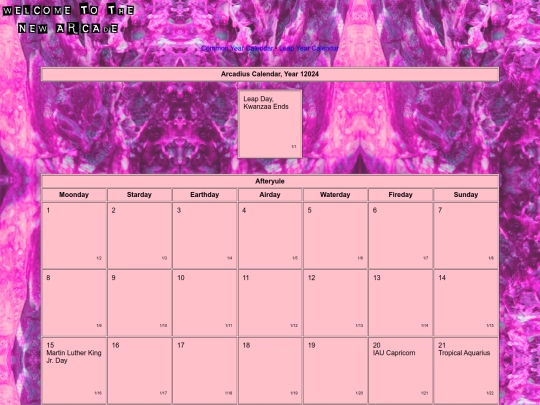 arcadiuscalendarleap screenshot