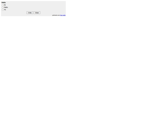 Poll screenshot