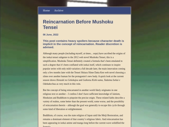 posts/2022-06-06-Reincarnation-Before-Mushoku-Tensei screenshot