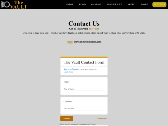 contact screenshot